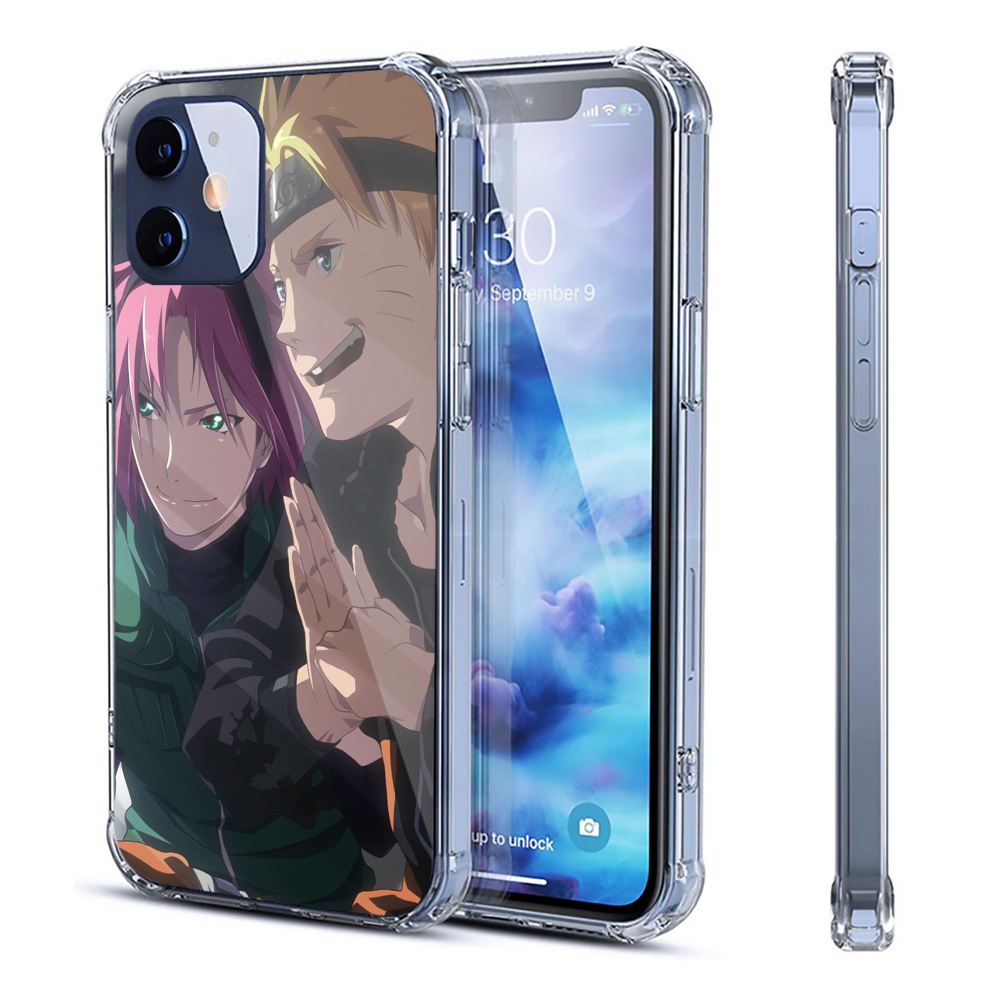 （画像用） NARUTO -ナルト- NARUTO -ナルト- 疾風伝 【iPhone 12シリーズ対応】透明スマホケース（クリアソフトケース）